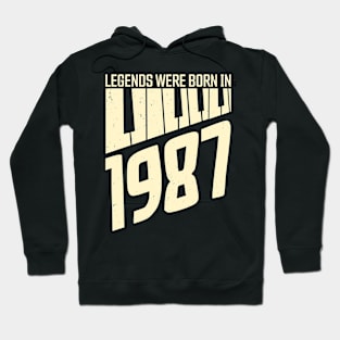 1987 Birthday Vintage Piano Pianist Hoodie